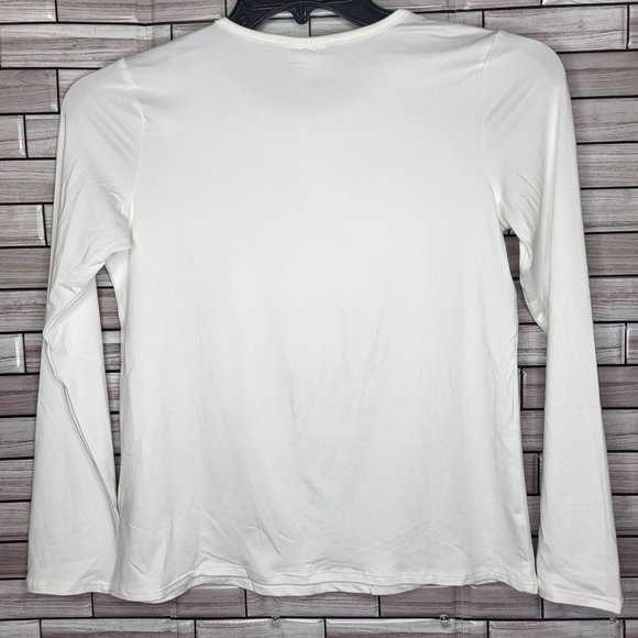 New Girls Self Esteem Shirt Long Sleeve Unicorn Halloween Size L Top White Comfy - Picture 5 of 10